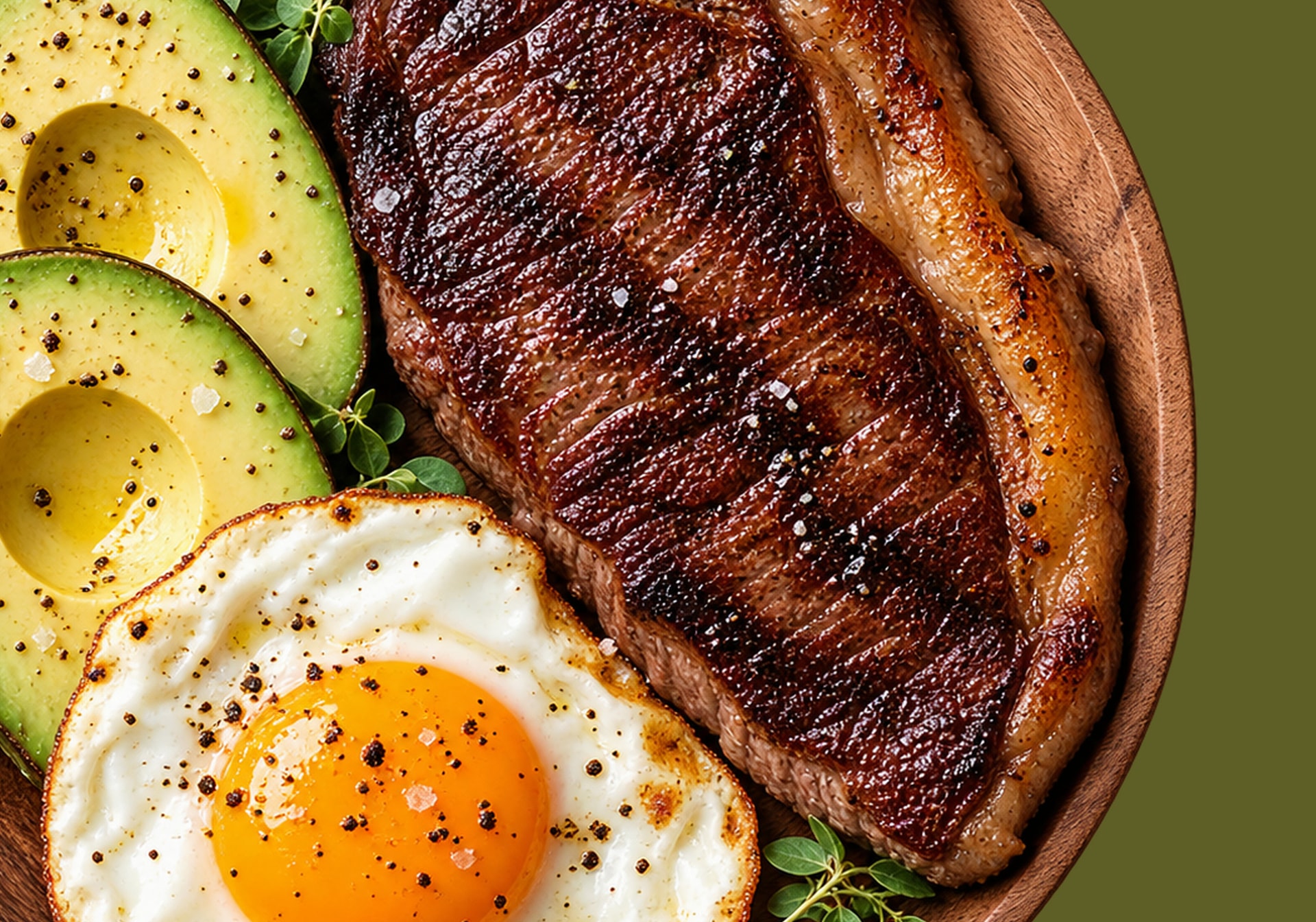 A grilled ruminant steak